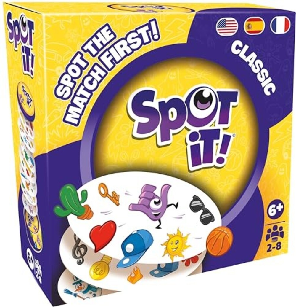 Spot It! Classic Card Game Eco-Sleeve Edition, 2-8 Players - Asmodee